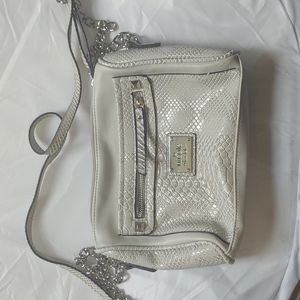 White clutch purse